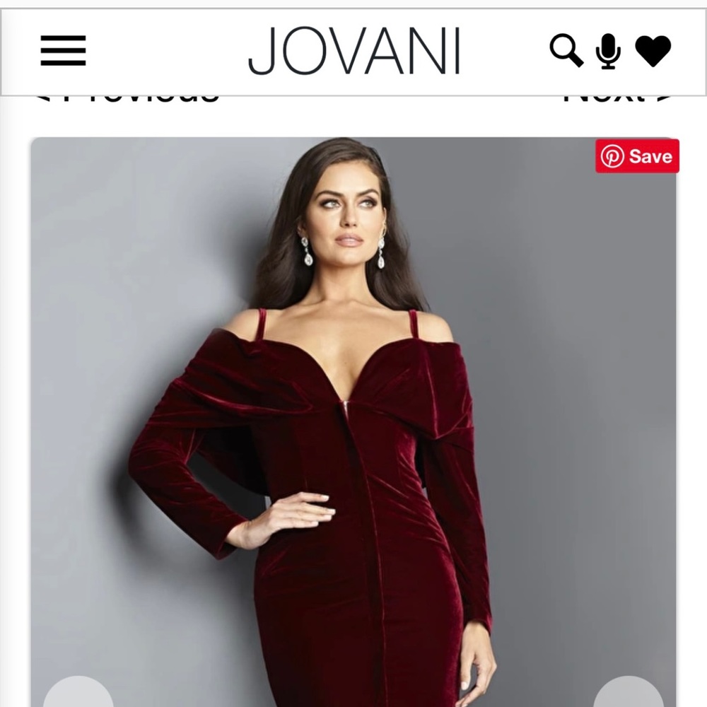 Jovani 000350, **BLACK** Color no longer available online. Size 8, NWT.